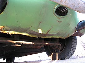 1974 Karmann Ghia Undercarriage