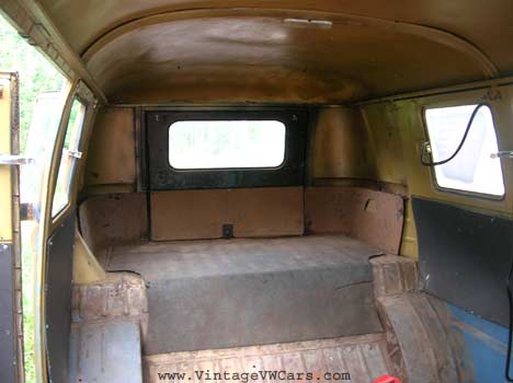 VW bus interior After an hour of tinkering with the 6volt electric system 