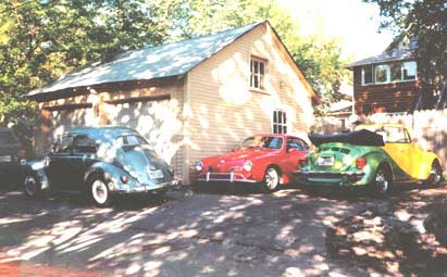 Karmann Ghia and VW Beetles