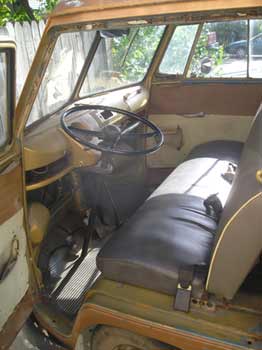 VW bus interior