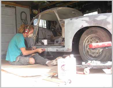 adding filler to my porsche 356